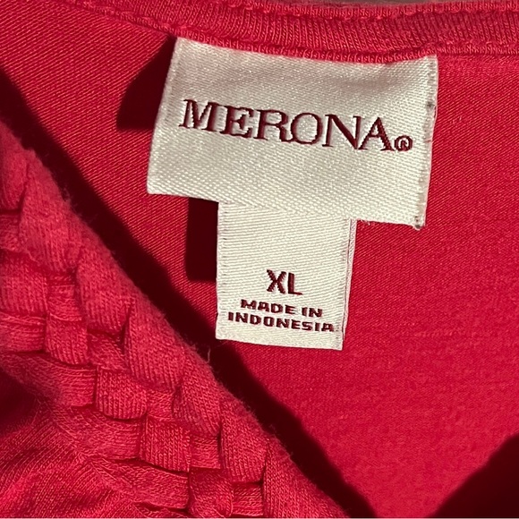 Merona Pink Women's V-Neck Empire Waist Sleeveless Tank Style Sundress Size XL - Picture 3 of 6